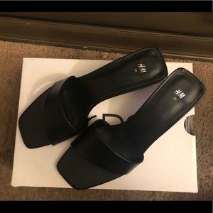 Black HM heeled sandals